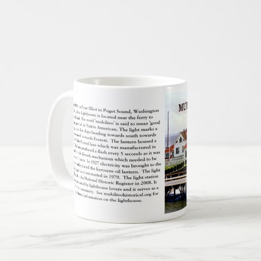 Phare de Mukilteo, Washington Mug (Devant gauche)