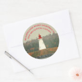 Phare de Mulholland Point, NB Stickers ronds (Enveloppe)