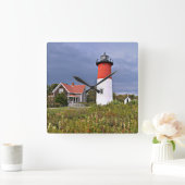 Phare de Nauset, Cape Cod Masse Carré Horloge mura (Maison)