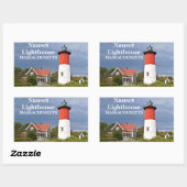 Phare de Nauset, Cape Cod, Sticker Massachusetts (Feuille)
