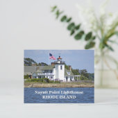 Phare de Nayatt Point, carte postale de Rhode Isla (Debout devant)