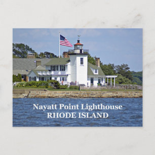Phare de Nayatt Point, carte postale de Rhode Isla