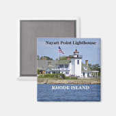 Phare de Nayatt Point, Rhode Island Magnet (Recto/Verso)