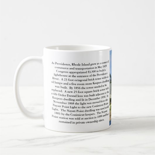 Phare de Nayatt Point, Rhode Island Mug (Gauche)
