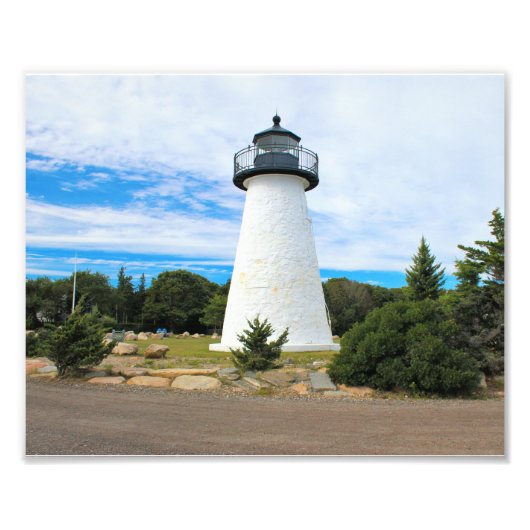 Phare de Ned's Point, Massachusetts Photo Print (Devant)