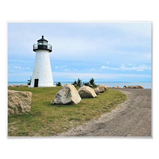 Phare de Ned's Point, Massachusetts Photo Print (Devant)