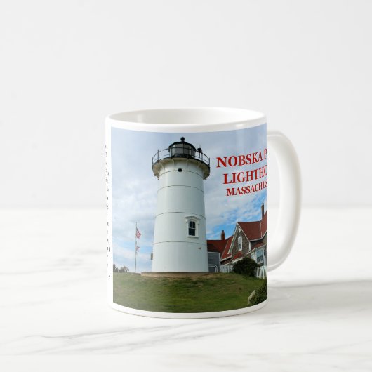 Phare de Nobska Point, Massachusetts Mug (Devant droit)