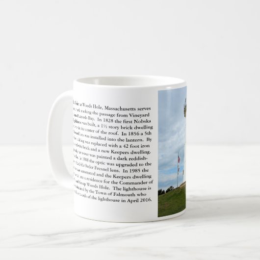 Phare de Nobska Point, Massachusetts Mug (Devant gauche)