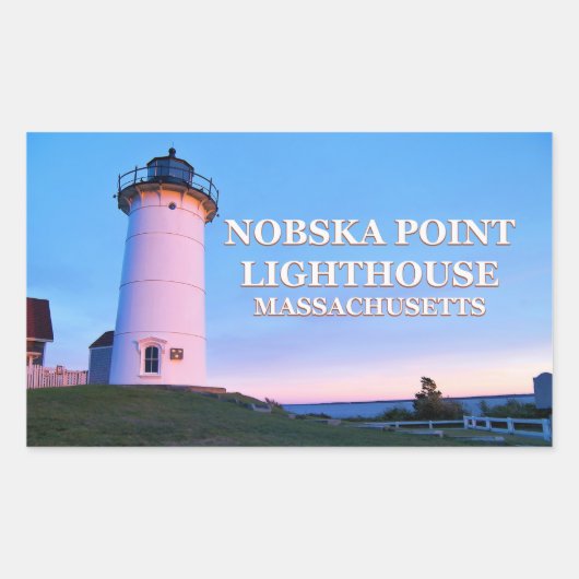 Phare de Nobska Point, Stickers Massachusetts (Devant)