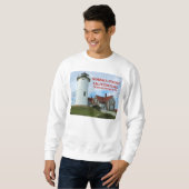 Phare de Nobska Point, Sweatshirt du Massachusetts (Devant entier)