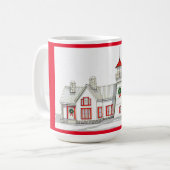 Phare de Noël 1 Mug de café 15 oz (Devant gauche)