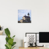 Phare de North Light Rhode Island Affiche (Bureau à domicile)