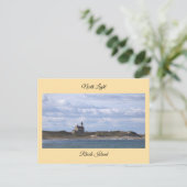 Phare de North Light Rhode Island Carte postale (Debout devant)