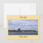 Phare de North Light Rhode Island Carte postale (Devant / Derrière)