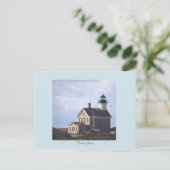 Phare de North Light Rhode Island Carte postale (Debout devant)