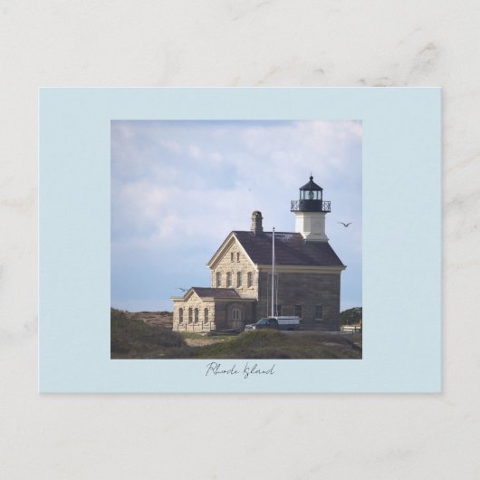 Phare de North Light Rhode Island Carte postale (Devant)