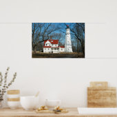 Phare de North Point Milw WI Affiche (Cuisine)