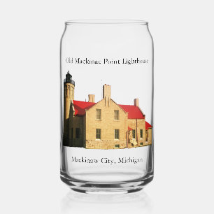 Phare de Old Mackinac Point peut verre