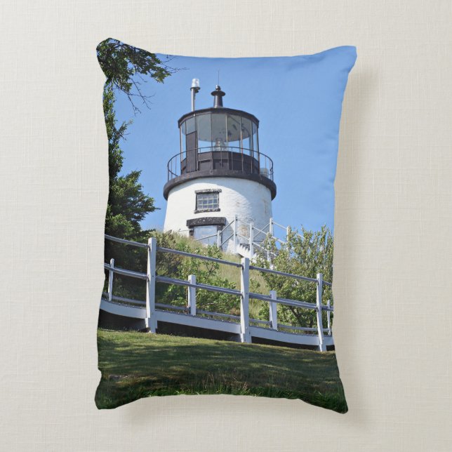 Phare de Owls Head, Coussin de l'Accent du Maine (Dos(Vertical))