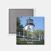 Phare de Owls Head, Maine Magnet (Recto/Verso)