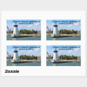 Phare de Palmer Island, Stickers Massachusetts (Feuille)