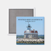 Phare de Penfield Reef, Connecticut Magnet (Recto/Verso)