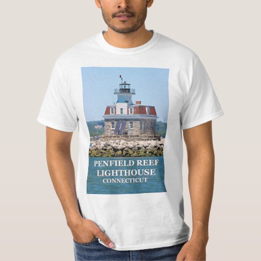 Phare de Penfield Reef, Connecticut T-Shirt (Devant)