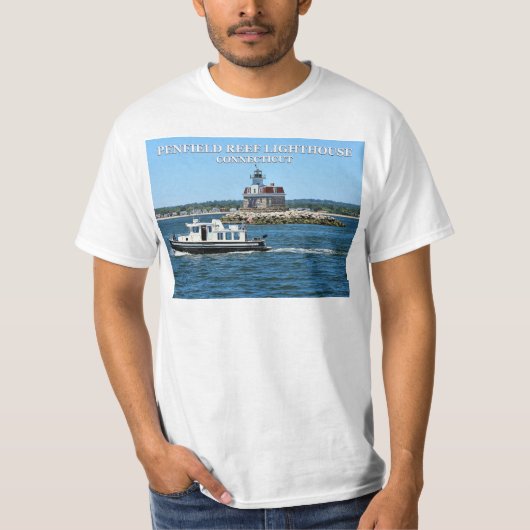 Phare de Penfield Reef, Connecticut T-Shirt (Devant)