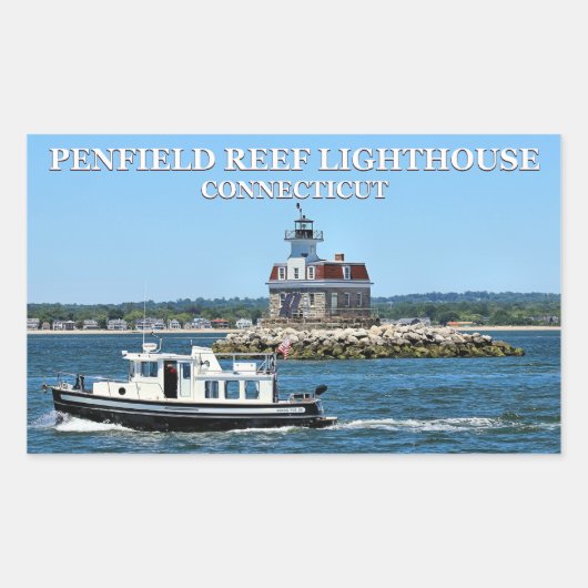 Phare de Penfield Reef, Stickers Connecticut (Devant)