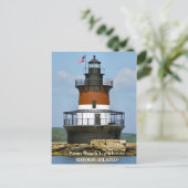 Phare de Plum Beach, carte postale de Rhode Island (Debout devant)