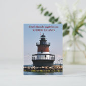 Phare de Plum Beach, carte postale de Rhode Island (Debout devant)