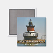 Phare de Plum Beach, Rhode Island Magnet (Recto/Verso)