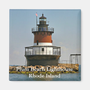 Phare de Plum Beach, Rhode Island Magnet