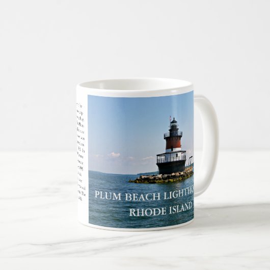 Phare de Plum Beach, Rhode Island Mug (Devant droit)