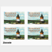 Phare de Plum Beach, Stickers Rhode Island (Feuille)