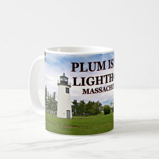 Phare de Plum Island, Massachusetts Mug (Devant gauche)