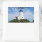 Phare de Plymouth, "The Gurnet", Autocollants MA (Sac)