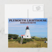 Phare de Plymouth, "The Gurnet", carte postale MA (Devant / Derrière)