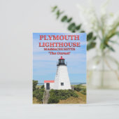 Phare de Plymouth, "The Gurnet", carte postale MA (Debout devant)