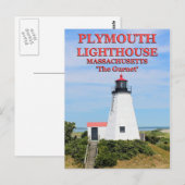 Phare de Plymouth, "The Gurnet", carte postale MA (Devant / Derrière)