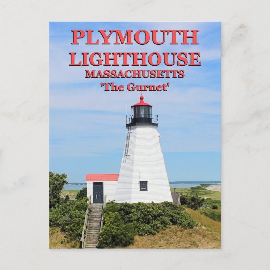 Phare de Plymouth, "The Gurnet", carte postale MA (Devant)