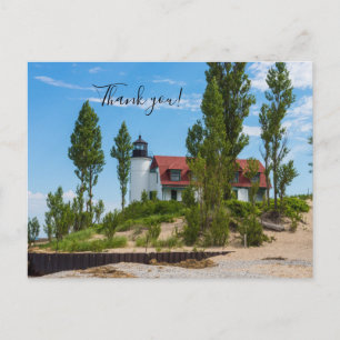 Phare de Point Betsie Carte postale de remerciemen