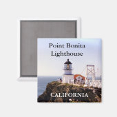 Phare de Point Bonita, Magnet de Californie (Recto/Verso)