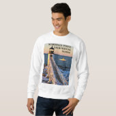 Phare de point de Marshall, sweatshirt du Maine (Devant entier)