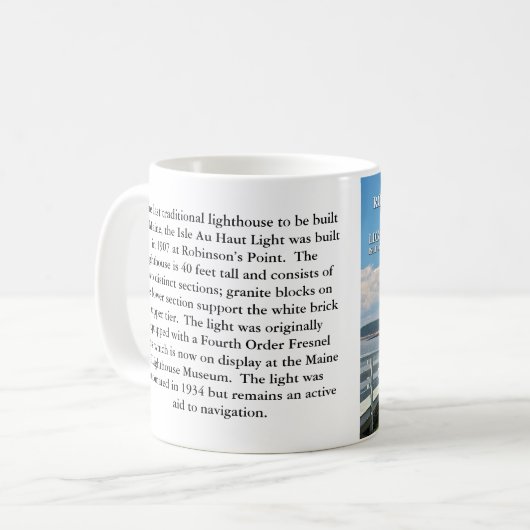 Phare de point de Robinson, Au Haut, tasse d'île (Devant gauche)