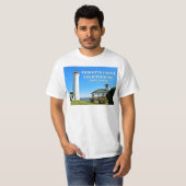 Phare de point de Tibbetts, T-shirt de New York (Devant entier)