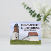 Phare de Point Judith, carte postale de Rhode Isla (Debout devant)