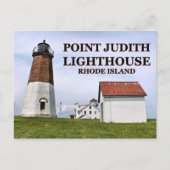 Phare de Point Judith, carte postale de Rhode Isla (Devant)