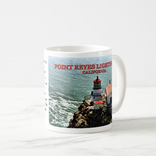 Phare de Point Reyes, Californie Mug (Devant droit)