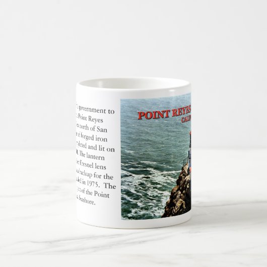 Phare de Point Reyes, Californie Mug (Centre)